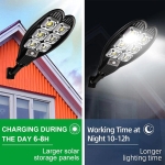 КОМПЛЕКТ 5бр.Соларна ДВОЙНА LED лампа, със стойкa и дистанционно, DRAGON, 1200W