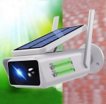 Соларна безжична WiFi камера IP66 , 1080P HD, 2 антени Водоустойчива система за видеонаблюдение