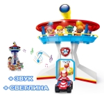 Контролна кула КУЧЕНЦАТА наблюдателница с 4 кученца и МОМЧЕ с ATV, база