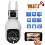 ДВОЙНА Smart Камера, Водоустойчива Wi-Fi Full HD 1080P, Два Обектива + АУДИО