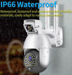 ДВОЙНА Smart Камера, Водоустойчива Wi-Fi Full HD 1080P, Два Обектива + АУДИО