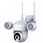 Въртяща се WiFi безжична IP камера 3MP FULL-HD с мощни LED прожектори + АУДИО