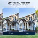 Въртяща се WiFi безжична IP камера 3MP FULL-HD с мощни LED прожектори + АУДИО