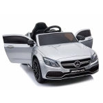 Акумулаторна кола Mercedes Benz C63 AMG, Червен металик, 12V, с меки гуми, отварящи се врати | Iguana.bg