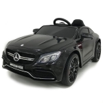 Акумулаторна кола Mercedes Benz C63 AMG, Черен металик, 12V, с меки гуми, отварящи се врати | Iguana.bg