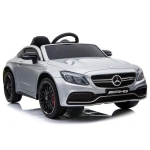 Акумулаторна кола Mercedes Benz C63 AMG, Черен металик, 12V, с меки гуми, отварящи се врати | Iguana.bg