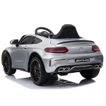 Акумулаторна кола Mercedes Benz C63 AMG, Черен металик, 12V, с меки гуми, отварящи се врати | Iguana.bg