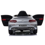 Акумулаторна кола Mercedes Benz C63 AMG, Черен металик, 12V, с меки гуми, отварящи се врати | Iguana.bg