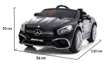 Акумулаторна кола Mercedes Benz SL63 AMG, Черен Металик, 12V, с меки гуми и отварящи се врати | IGUANA.BG