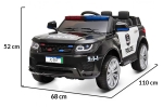 Акумулаторен джип SQUAD JC002 Черен 12V, Предни и сигнални светлини, отварящи се врати | Iguana.bg