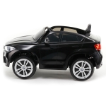 Акумулаторен джип BMW X6M Черен, 12V с меки гуми, кожена седалка и отварящи се врати | Iguana.bg