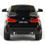 Акумулаторен джип BMW X6M Черен, 12V с меки гуми, кожена седалка и отварящи се врати | Iguana.bg