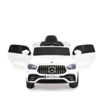 Акумулаторен джип Mercedes M Class Бял, 12V с меки гуми и кожена седалка | Iguana.bg