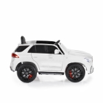 Акумулаторен джип Mercedes M Class Бял, 12V с меки гуми и кожена седалка | Iguana.bg