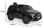Акумулаторен джип Mercedes M Class Черен, 12V с меки гуми и кожена седалка | Iguana.bg