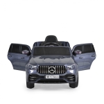 Акумулаторен джип Mercedes M Class Сребрист, 12V с меки гуми и кожена седалка | Iguana.bg