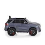 Акумулаторен джип Mercedes M Class Сребрист, 12V с меки гуми и кожена седалка | Iguana.bg