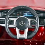 Акумулаторен джип Mercedes M Class Червен Металик, 12V с меки гуми и кожена седалка | Iguana.bg