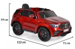 Акумулаторен джип Mercedes M Class Червен Металик, 12V с меки гуми и кожена седалка | Iguana.bg