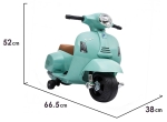 Акумулаторен мотор Vespa GTS Super Sport 6V, Зелен с предни и задни светлини | Iguana.bg