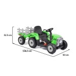 Акумулаторен трактор Farmer Зелен 12V с ремарке | Iguana.bg