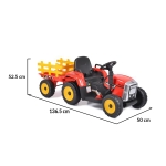 Акумулаторен трактор Farmer Син 12V с ремарке | Iguana.bg