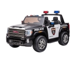 Акумулаторен джип GMC Police Licensed 12V, с кожена седалка и отварящи се врати | Iguana.bg