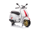 Акумулаторен мотор Vespa Sprint Бял 12V licensed с огледала и светлини | Iguana.bg