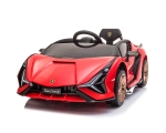 Лицензирана Акумулаторна кола Lamborgini Sian Червена, 12V с отварящи се нагоре врати | Iguana.bg