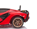 Лицензирана Акумулаторна кола Lamborgini Sian Червена, 12V с отварящи се нагоре врати | Iguana.bg