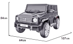 Лицензиран Акумулаторен джип Mercedes Benz G500 Черен металик, 12V с кожена седалка | Iguana.bg