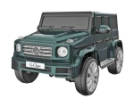 Лицензиран Акумулаторен джип Mercedes Benz G500 Тъмно зелен металик, 12V с кожена седалка | Iguana.bg