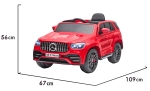 Лицензирана Акумулаторна кола Mercedes Benz M-Class Червен металик, 12V с LED светлини | Iguana.bg