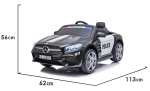 Лицензирана Акумулаторна кола Mercedes Benz SL500 Police, 12V с меки гуми и кожена седалка | Iguana.bg