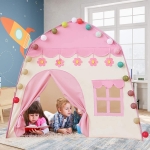 Детска палатка тип Къща с LED лампички топки 130 x 90 x126см