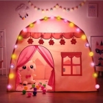 Детска палатка тип Къща с LED лампички топки 130 x 90 x126см