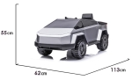 Акумулаторна кола Луноход Martian 12V, Сребрист с отварящи се врати и Мултиплеър | Iguana.bg
