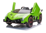 Лицензирана Акумулаторна кола Lamborghini Veneno 12V, Зелена, отварящи се нагоре врати Iguana.bg