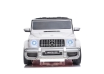 Лицензиран Акумулаторен джип Mercedes AMG G63 Бял, 12V отварящи се врати и LED светлини | Iguana.bg