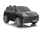 Лицензиран Акумулаторен джип Porsche Cayenne S, Черен, 12V с две места и светлини | Iguana.bg