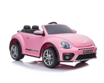 Лицензирана Акумулаторна кола Volkswagen Beetle Жълта, 12V с две места и Bluetooth | Iguana.bg