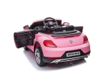 Лицензирана Акумулаторна кола Volkswagen Beetle Жълта, 12V с две места и Bluetooth | Iguana.bg