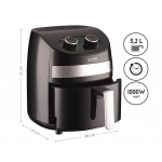 Фритюрник с горещ въздух Air Fryer First FA-5053-2, 2.5 литра, 1000W, Незалепващо покритие | Iguana.bg