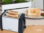 Тостер First FA-5366-CH, Инокс, 700W, 2 филии, 6 степени на изпичане | Iguana.bg