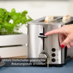 Тостер First FA-5367-5, Инокс, до 1400W, 4 филии, 7 степени на изпичане | Iguana.bg