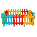 Детска ограда за игра Multi, 10 части, сглобяема площадка с разнообразни форми и ярки цветове | Iguana.bg