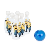 Детски Боулинг Minions, 7 части, 6 кегли и топка, за деца над 3 година | Iguana.bg