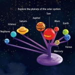 Образователна играчка планетариум с проектор STEM Rotating Planet, Слънчевата система 8 планети | Iguana.bg