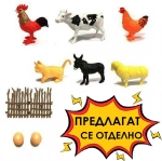 Детска ферма с 3 животни, 2 трактора с ремаркета и сгради 102 части | Iguana.bg