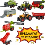 Детска ферма с 3 животни, 2 трактора с ремаркета и сгради 102 части | Iguana.bg